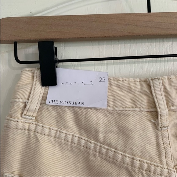 We Wore What cream icon boyfriend jeans size 25 - Picture 4 of 5